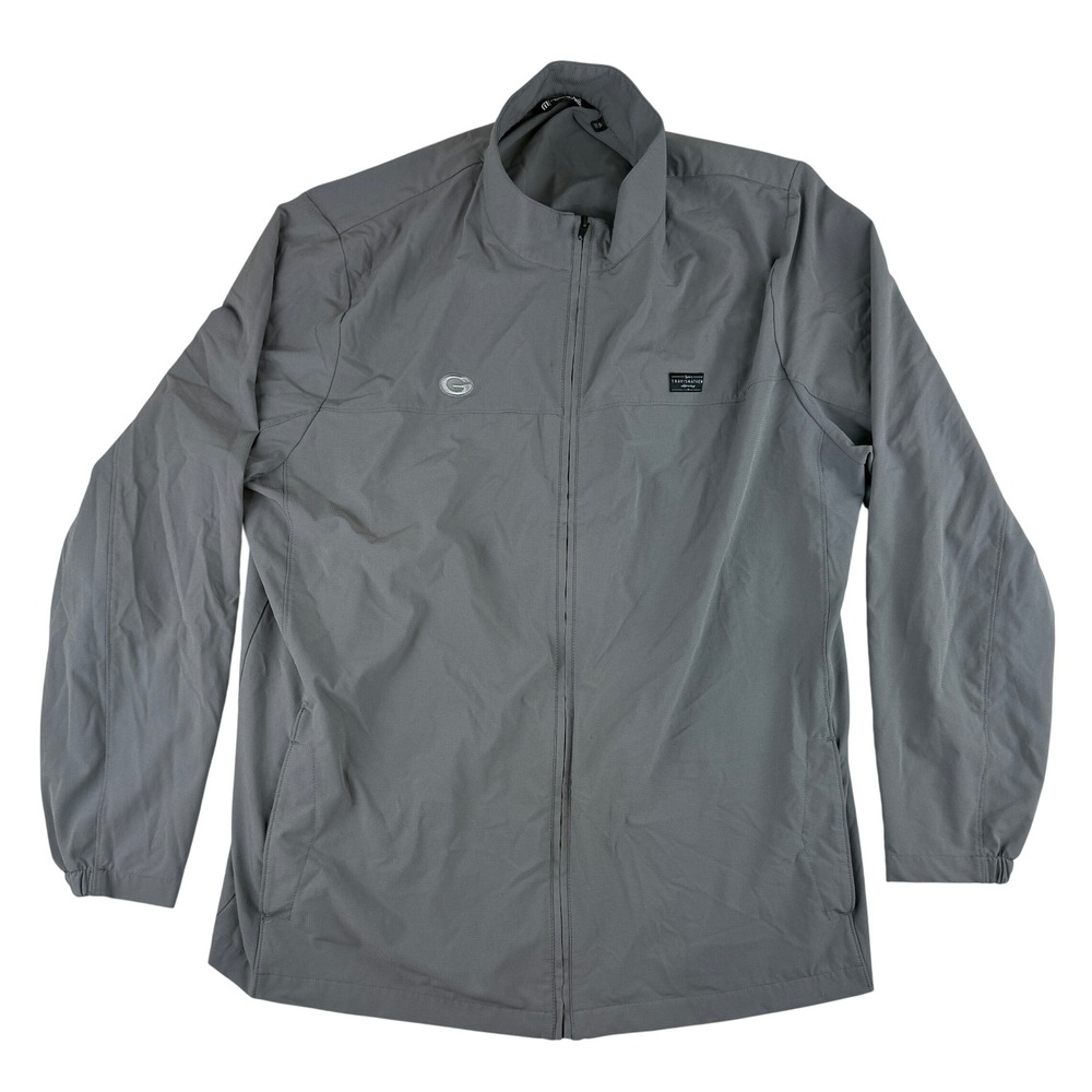 TravisMathew Windbreaker Jacket Mens 4XL Grey Full Zip Golf Performance Logo
